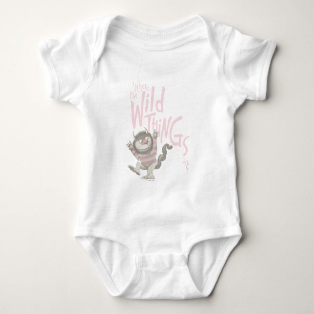 Where the Wild Things Are Citat - Rosa T Shirt (Framsida)