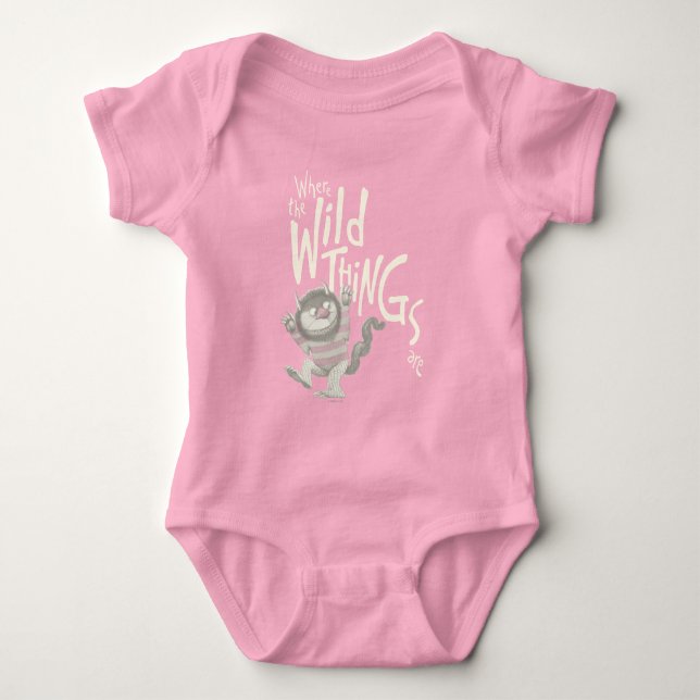 Where the Wild Things Are Citat - Rosa T Shirt (Framsida)