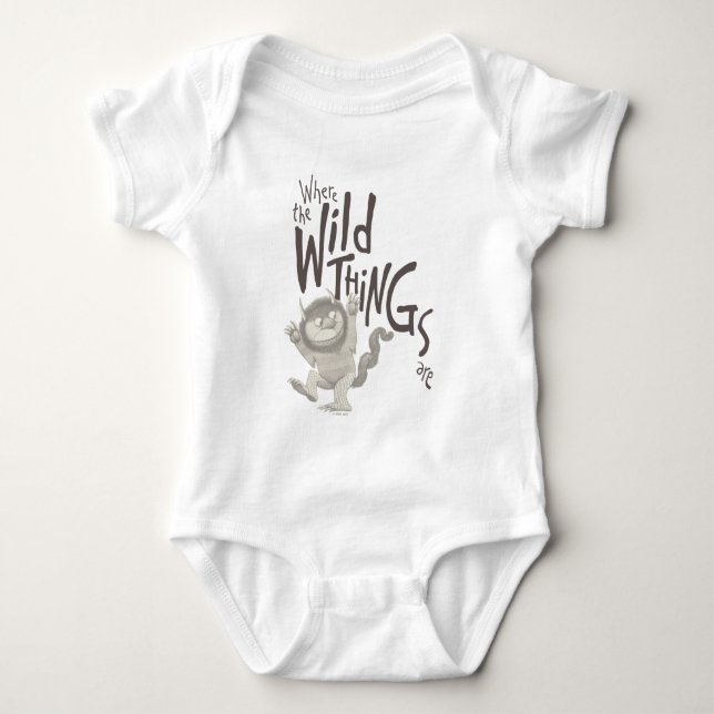 Where the Wild Things Are-citat T Shirt (Framsida)