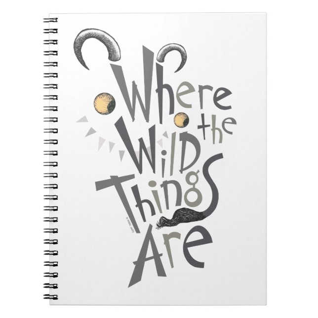 Where the Wild Things Are Citatgrafik Anteckningsbok (Framsidan)