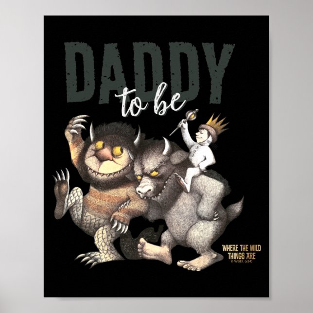 Where The Wild Things Are Daddy To Be  Poster (Framsidan)