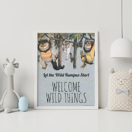 Where the Wild Things Are - Födelsedagsvälkomsthäl Poster