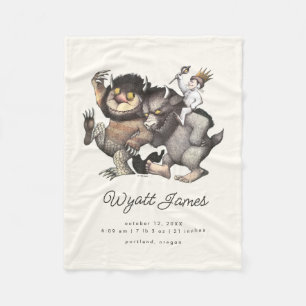 Where the Wild Things Are Födelsestatistik Fleecefilt