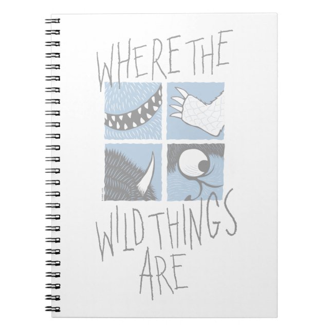 Where The Wild Things Are | Fyrkantig grafik Anteckningsbok (Framsidan)