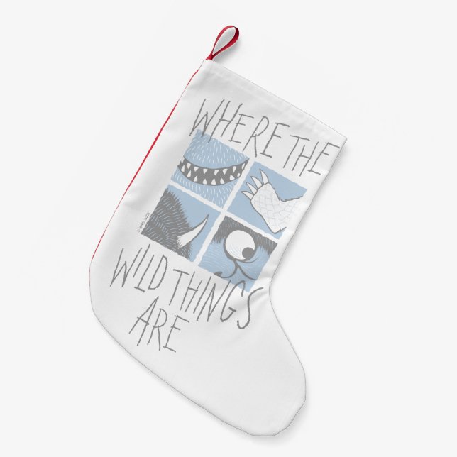Where The Wild Things Are | Fyrkantig Grafik Liten Julstrumpa (Framsidan (Hängande))