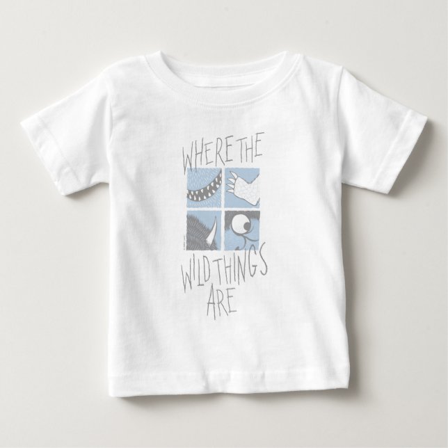 Where The Wild Things Are | Fyrkantig Grafik T Shirt (Framsida)