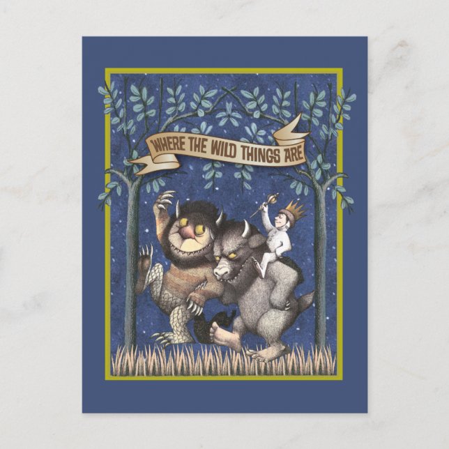 Where the Wild Things Are grafisk Vykort (Framsida)