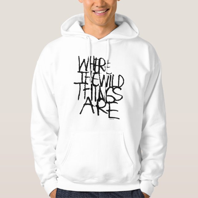 Where the Wild Things Are | Handskriven Hoodie (Framsida)