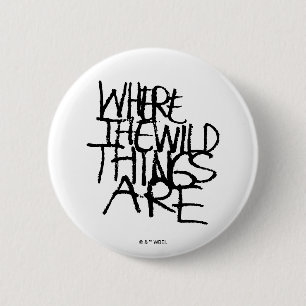 Where the Wild Things Are Handskriven Knapp