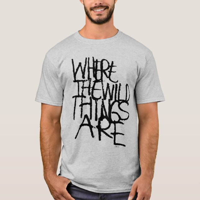 Where the Wild Things Are | Handskriven T Shirt (Framsida)