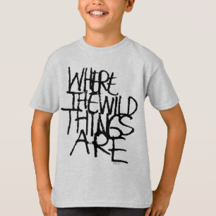 Where the Wild Things Are Handskriven T Shirt