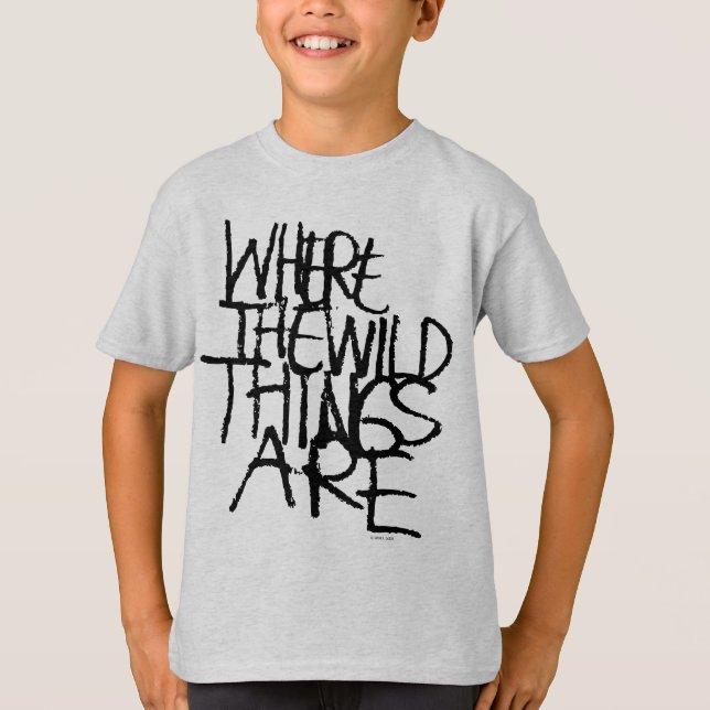 Where the Wild Things Are | Handskriven T Shirt (Framsida)