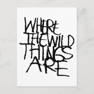 Where the Wild Things Are   Handskriven Vykort