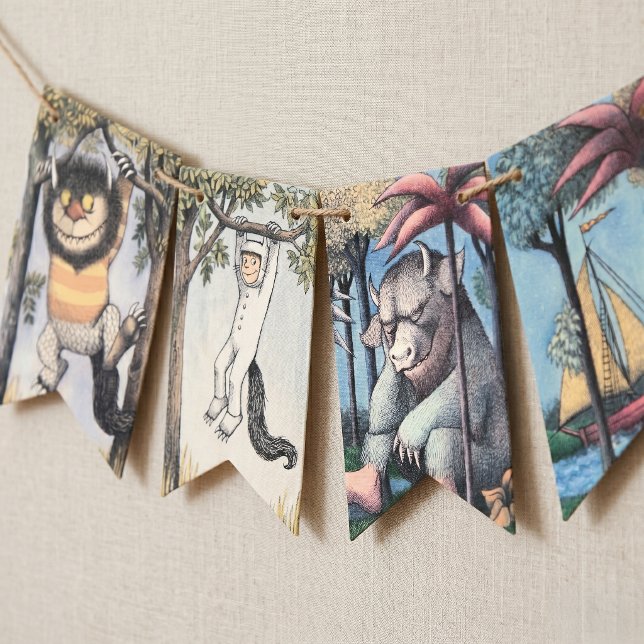 Where the Wild Things Are Illustrerad Vimplar (Skapare uppladdad)