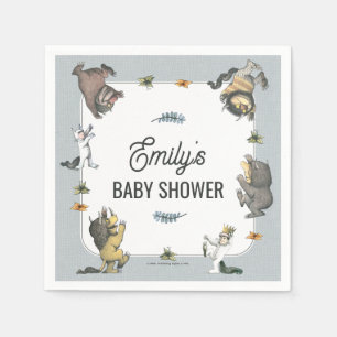 Where the Wild Things Are Karaktär Baby Shower Pappersservett