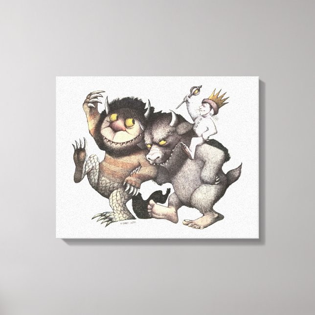 Where the Wild Things Are-karaktärer Canvastryck (Framsida)