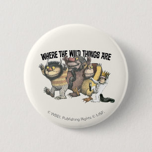 Where the Wild Things Are Karaktärer & Logo Knapp