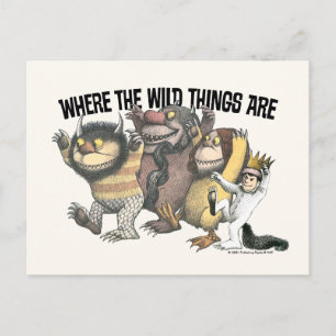 Where the Wild Things Are Karaktärer & Logo Vykort