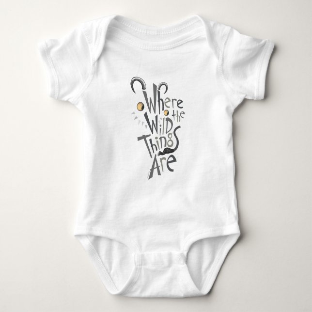 Where the Wild Things Are-kvotgrafisk bild T Shirt (Framsida)