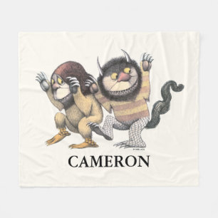 Where the Wild Things Are Lägg till ditt namn Fleecefilt