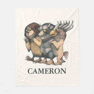 Where the Wild Things Are Lägg till ditt namn Fleecefilt