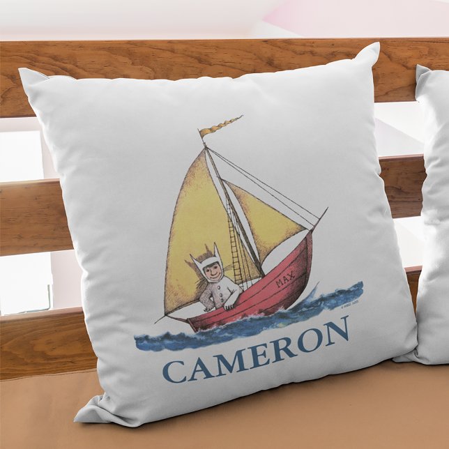 Where the Wild Things Are | Lägg till ditt namn Kudde (Pillow on loft)