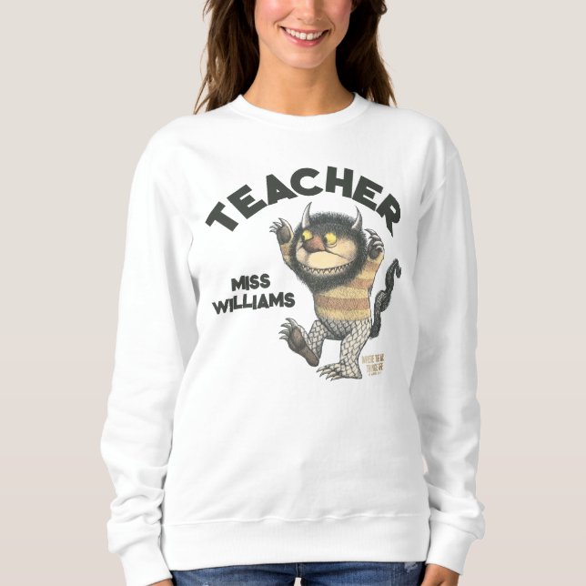 Where the Wild Things Are Lärare T Shirt (Framsida)