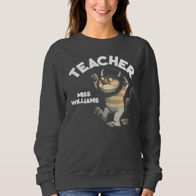 Where the Wild Things Are Lärare T Shirt (Framsida)