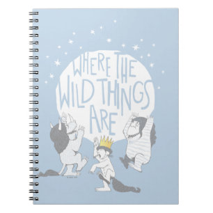 Where The Wild Things Are Måne & Stjärnor Anteckningsbok