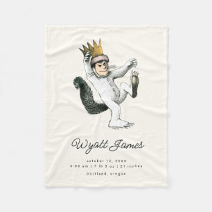 Where the Wild Things Are - Max Födelse Statisti Fleecefilt