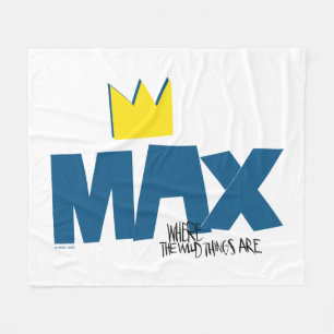 Where the Wild Things Are Max och krona Fleecefilt