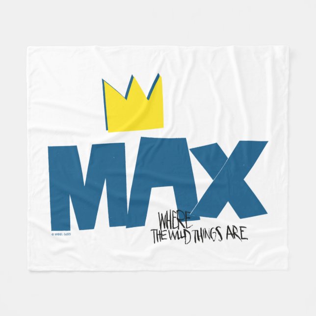 Where the Wild Things Are | Max och krona Fleecefilt (Framsidan (Horisontell))
