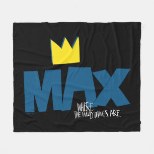Where the Wild Things Are Max och krona Fleecefilt