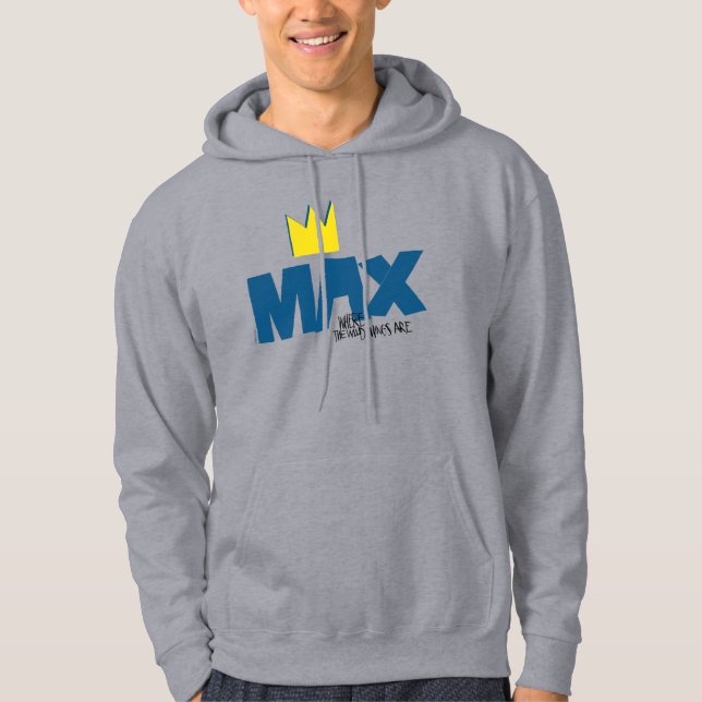 Where the Wild Things Are | Max och krona Hoodie (Framsida)