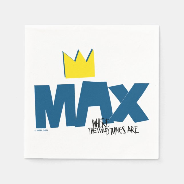 Where the Wild Things Are | Max och krona Pappersservett (Framsidan)