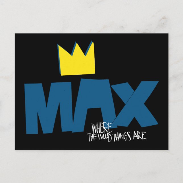 Where the Wild Things Are | Max och krona Vykort (Framsida)