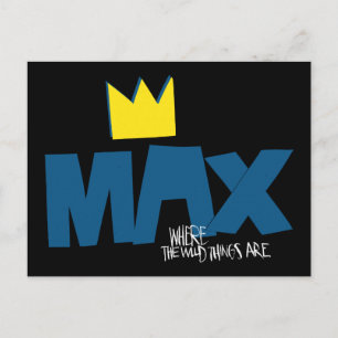 Where the Wild Things Are Max och krona Vykort