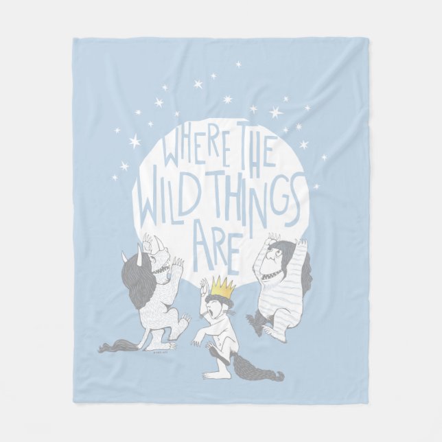 Where The Wild Things Are | Moon & Stars Fleecefilt (Framsidan)