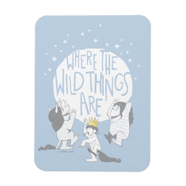 Where The Wild Things Are | Moon & Stars Magnet (Vertikal)