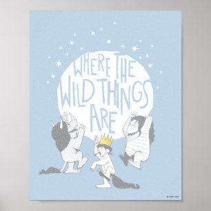 Where The Wild Things Are Moon & Stars Poster