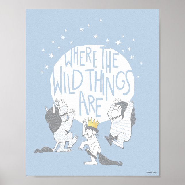 Where The Wild Things Are | Moon & Stars Poster (Framsidan)