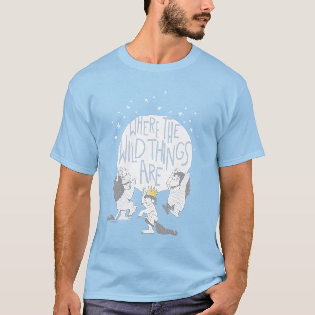 Where The Wild Things Are | Moon & Stars T Shirt (Framsida)