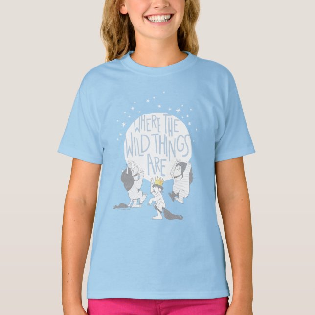 Where The Wild Things Are | Moon & Stars T Shirt (Framsida)