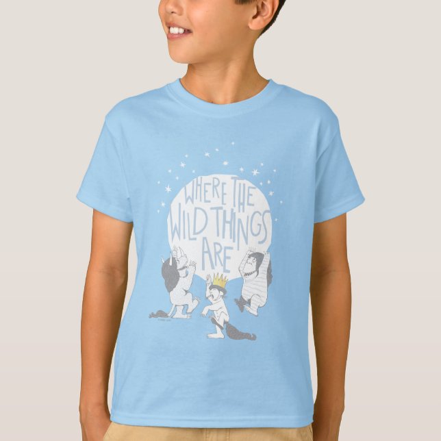 Where The Wild Things Are | Moon & Stars T Shirt (Framsida)