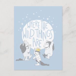 Where The Wild Things Are Moon & Stars Vykort