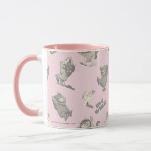 Where the Wild Things Are Rosa Stjärnmönster Mugg