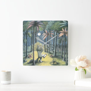 Where The Wild Things Are Scen 6 Fyrkantig Klocka