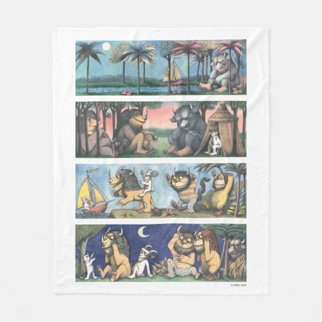 Where The Wild Things Are Scener Fleecefilt (Framsidan)