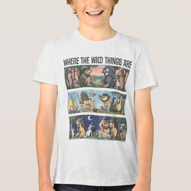 Where The Wild Things Are Scener T Shirt (Framsida)
