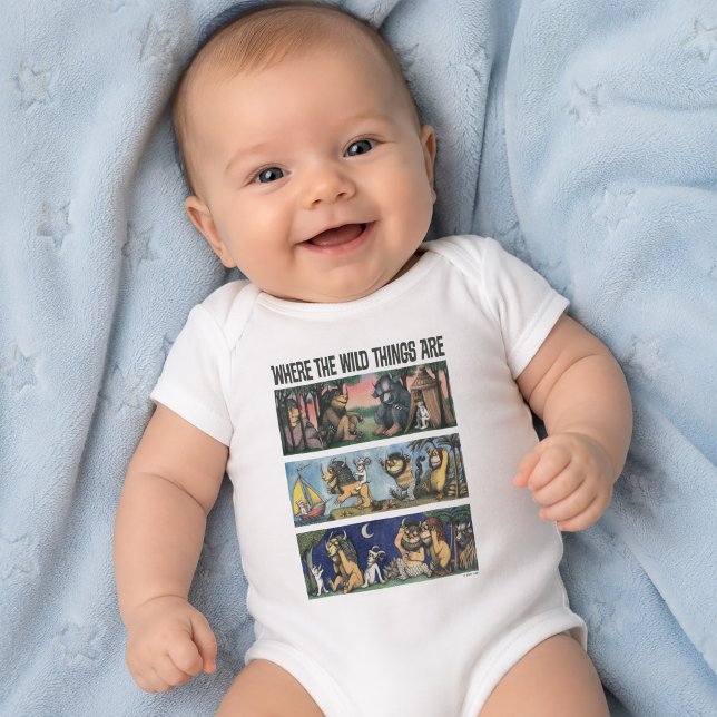 Where The Wild Things Are Scener T Shirt (Simulated baby wearing bodysuit)